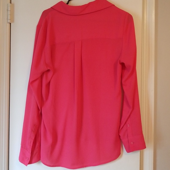 Express Portofino Coral Pink Button Down - Picture 4 of 4